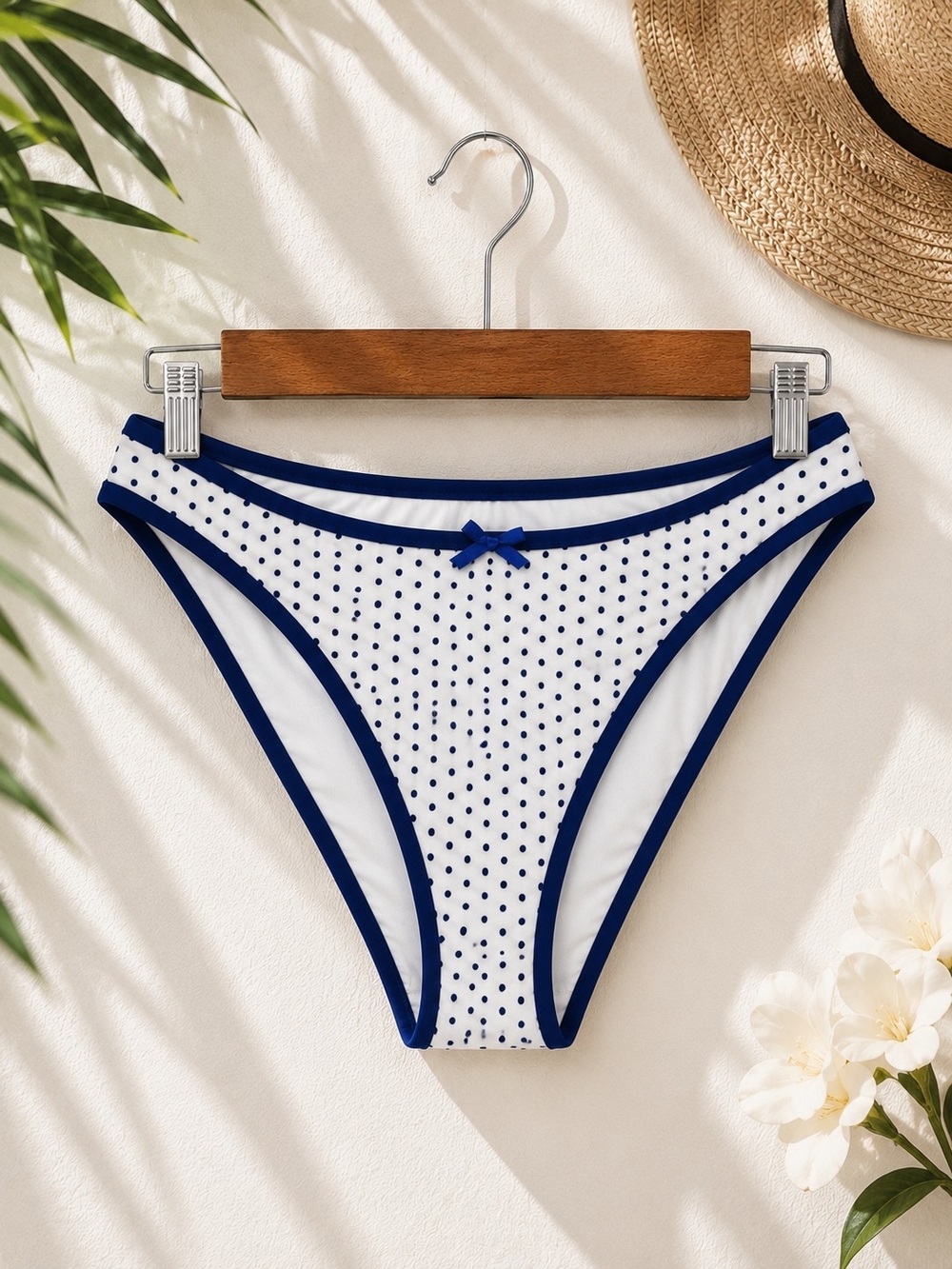 PINK Victoria's Secret NWT Polka Dot Bikini Bottom XXL